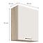 Konyhaszekrény Favorit 33g Sonoma/White,2