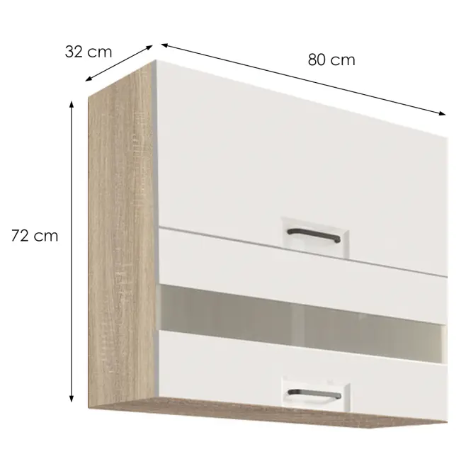 Konyhaszekrény Favorit 41g Sonoma/White,2