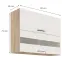 Konyhaszekrény Favorit 42g Sonoma/White,2