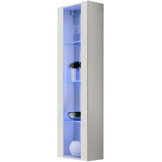 Vitrin Fly 41+Üveg fehér +LED