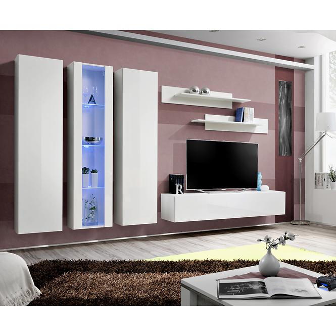 Vitrin Fly 41+Üveg fehér +LED