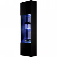 Vitrin Fly 42+Üveg fekete +LED