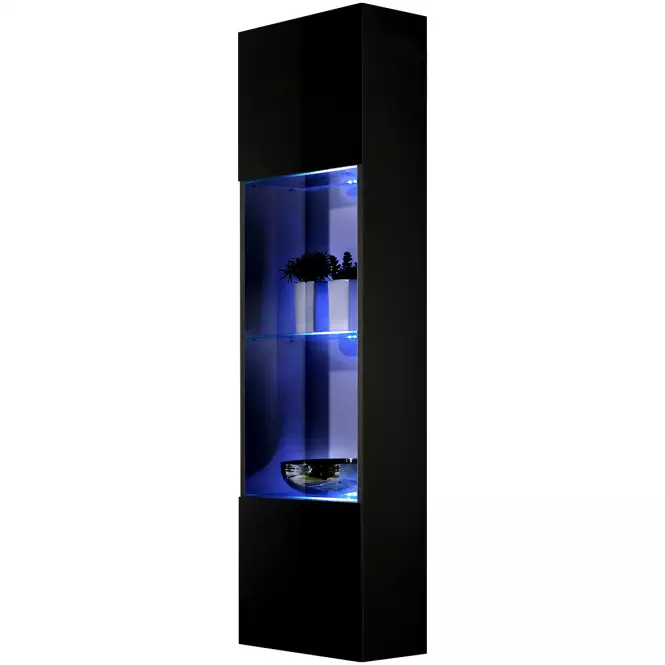 Vitrin Fly 42+Üveg fekete +LED