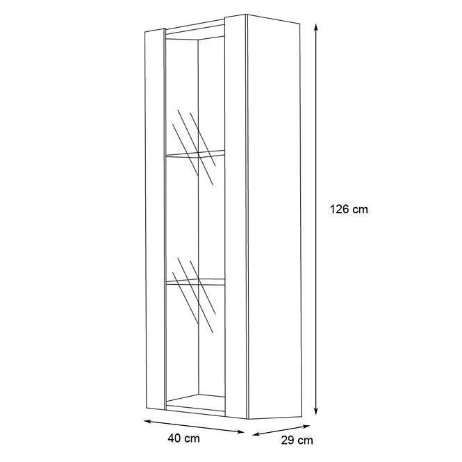 Vitrin Fly 21+üveg fekete/fehér