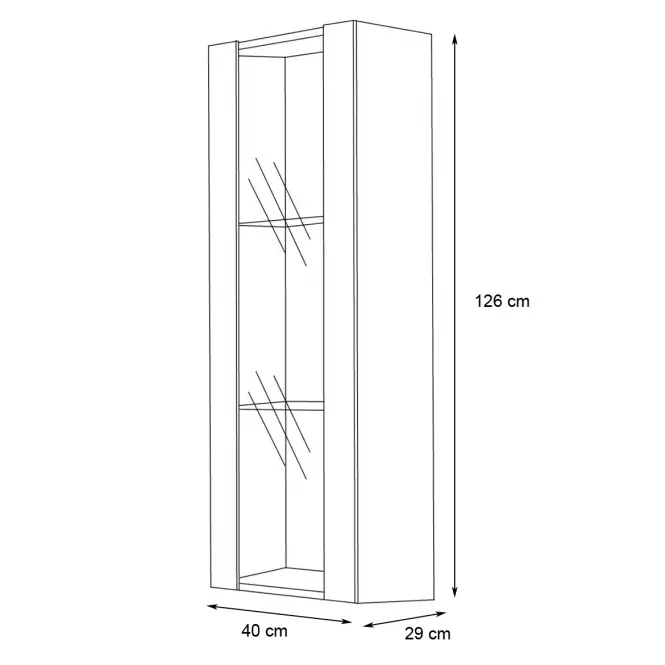 Vitrin Fly 21+üveg fekete,2