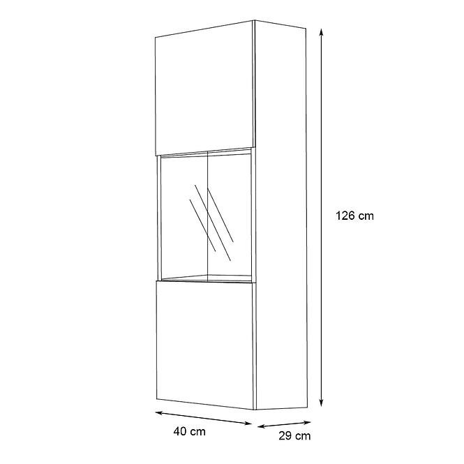 Vitrin Fly 22+üveg fehér/fekete