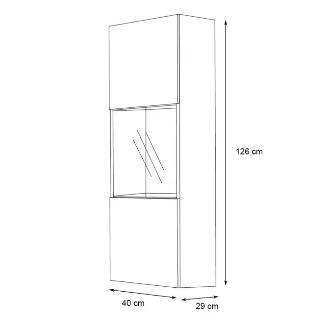 Vitrin Fly 22+üveg fekete