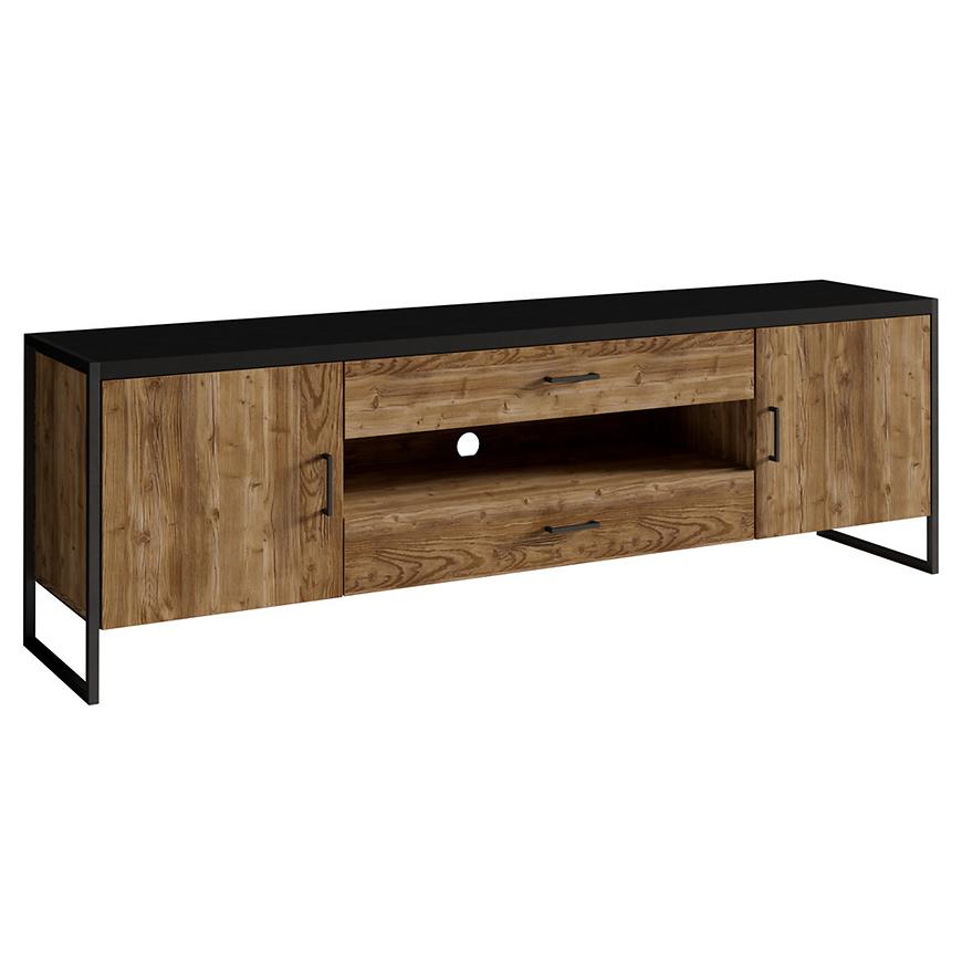 Komód Tv 2d 2s Tarabo 40 Appenzeller Fichte-fekete