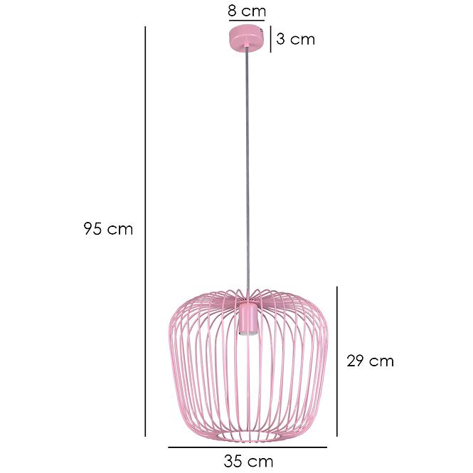 Lámpa Eden K-4101 Rózsaszín LW1 