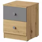 Éjjeliszekrény Nero 09 Szürke szőnyeg