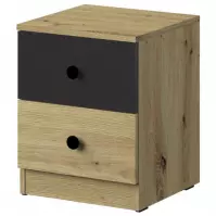 Éjjeliszekrény Nero 09  Fekete szőnyeg