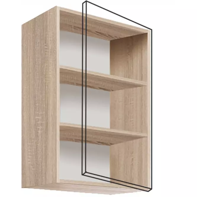 Konyhaszekrény Favorit 32g Sonoma/White+Ribbeck,3