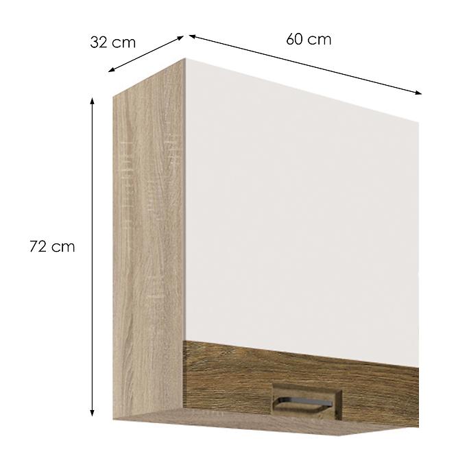 Konyhaszekrény Favorit 34g Sonoma/White+Ribbeck