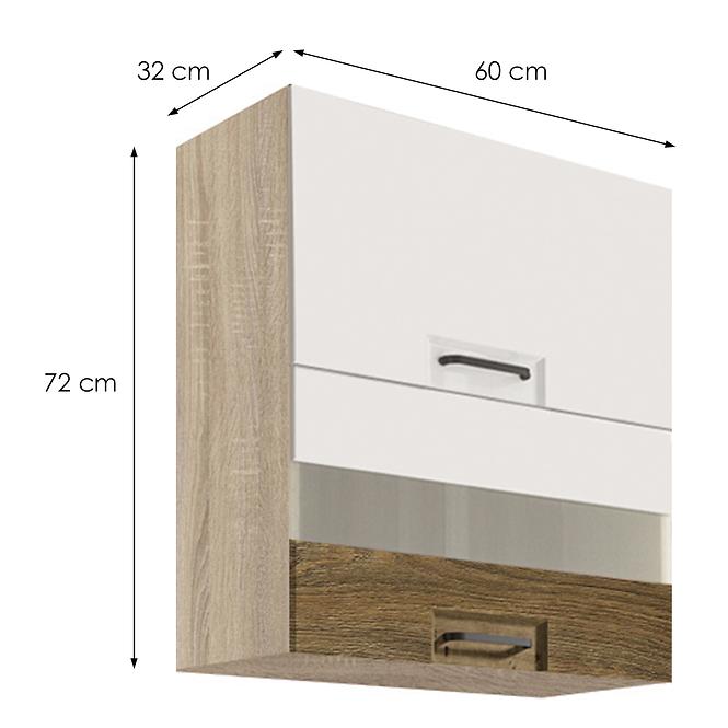 Konyhaszekrény Favorit 40g Sonoma/White+Ribbeck