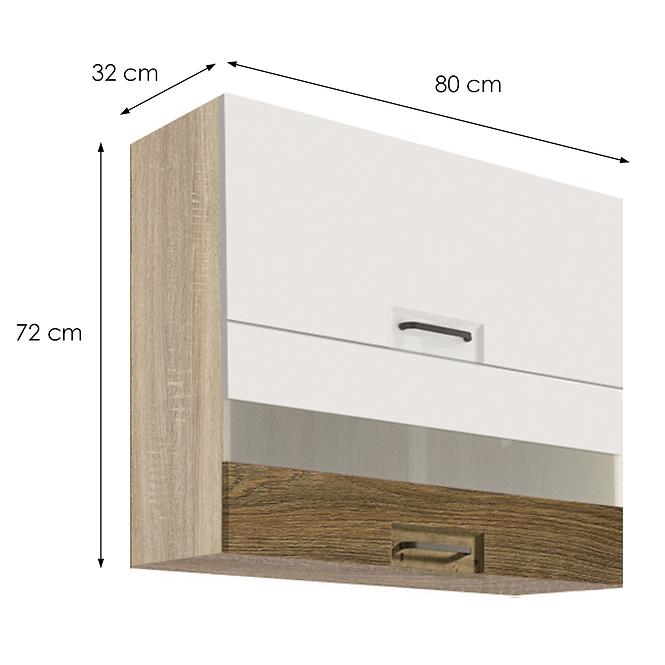 Konyhaszekrény Favorit 41g Sonoma/White+Ribbeck