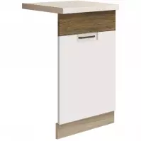 Konyhaszekrény Favorit Zm45 Sonoma/White+Ribbeck
