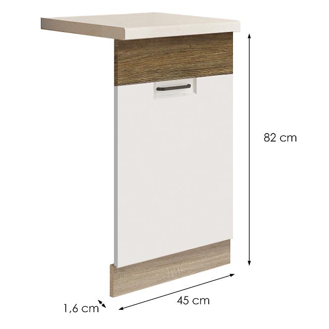 Konyhaszekrény Favorit Zm45 Sonoma/White+Ribbeck