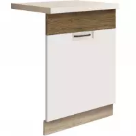 Konyhaszekrény Favorit Zm60 Sonoma/White+Ribbeck