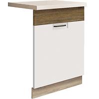 Konyhaszekrény Favorit Zm60 Sonoma/White+Ribbeck