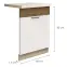 Konyhaszekrény Favorit Zm60 Sonoma/White+Ribbeck,2