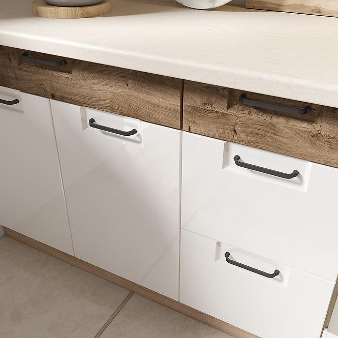 Konyhaszekrény Favorit Zm60 Sonoma/White+Ribbeck