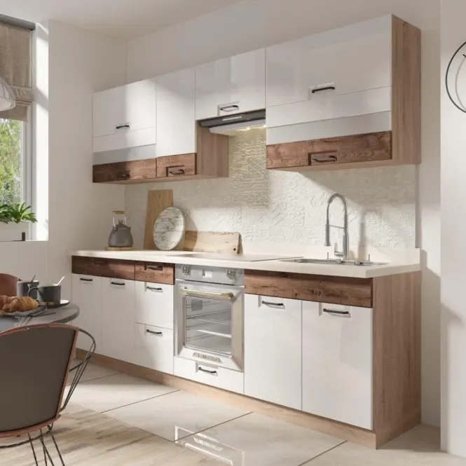 Konyhaszekrény Favorit Zm60 Sonoma/White+Ribbeck,5