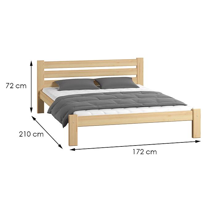 Ágy  Adek 160x200 fenyő ágyrács nem tartozik a készlethez