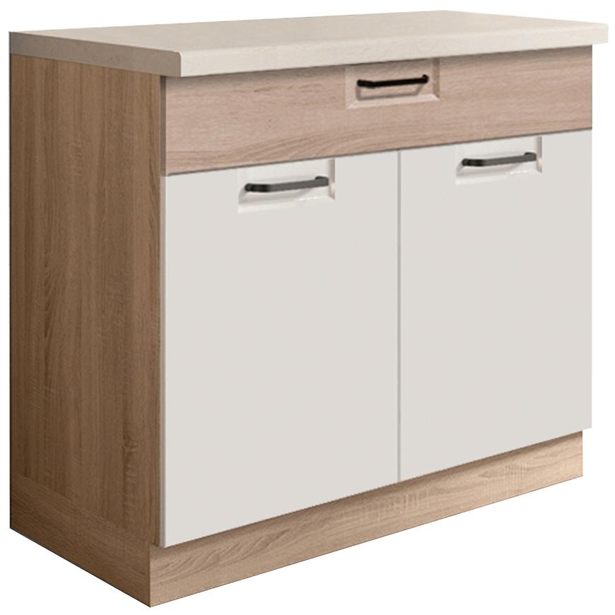 Konyhaszekrény Favorit 7d Sonoma/White+Sonoma