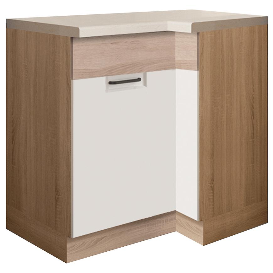 Konyhaszekrény Favorit 15d Lewa Sonoma/White+Sonoma