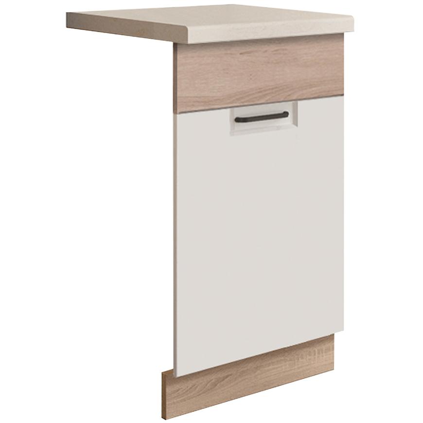 Konyhaszekrény Favorit Zm45 Sonoma/White+Sonoma