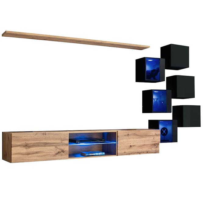 Nappali Bútor Switch Xxi Wotan/Fekete
