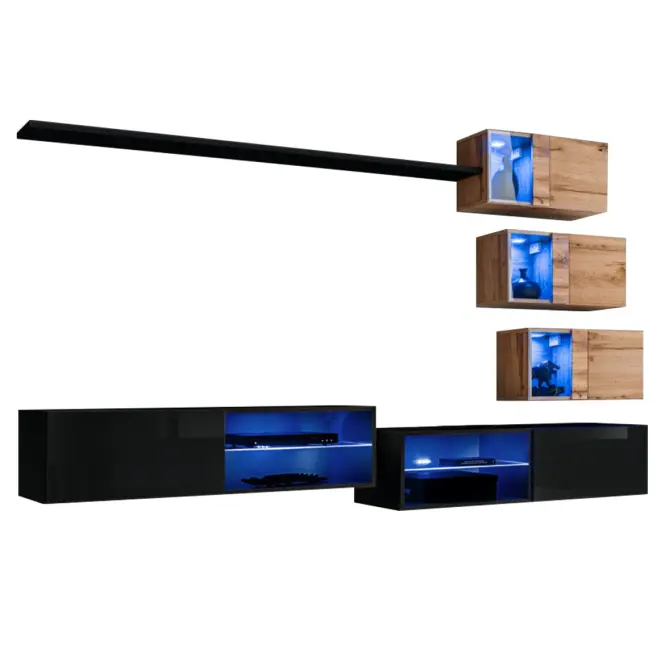 Nappali Bútor Switch Xxiv Fekete/Wotan