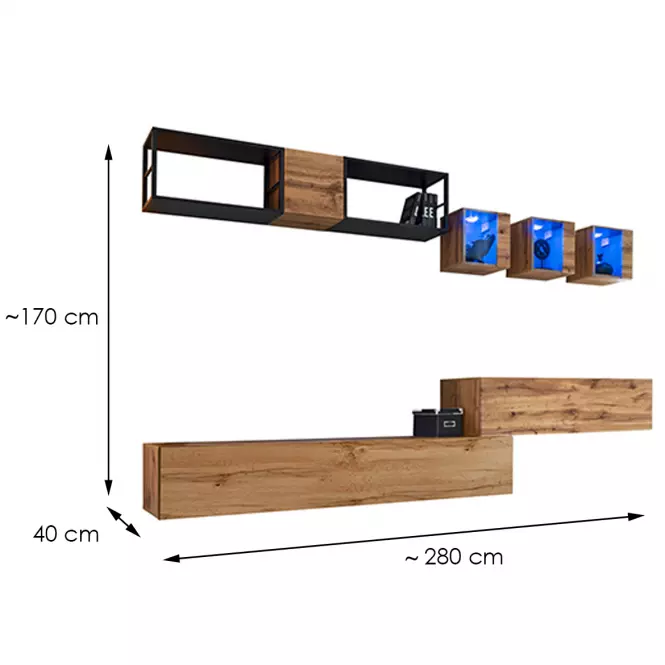 Nappali bútor Switch Met III wotan