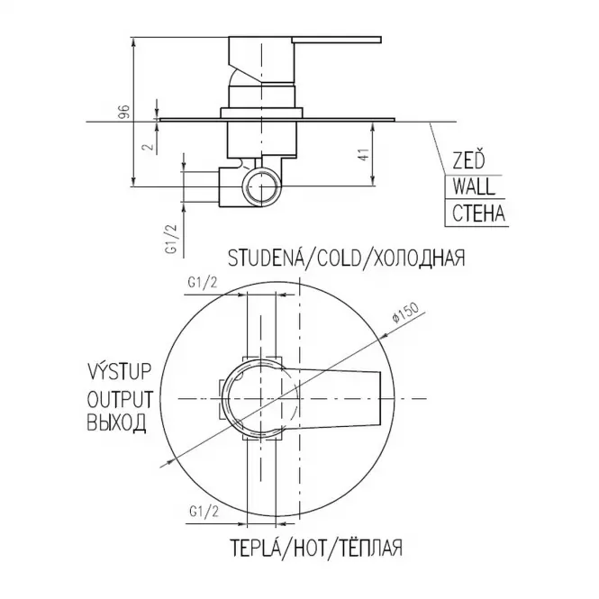 Csaptelep zuhanyhoz Colorado CO183LZ,2