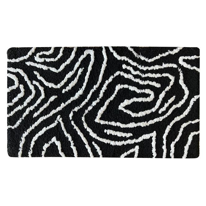 Szőnyeg Shaggy BlackCurves 0,8/1,5 PSR-13557 fekete