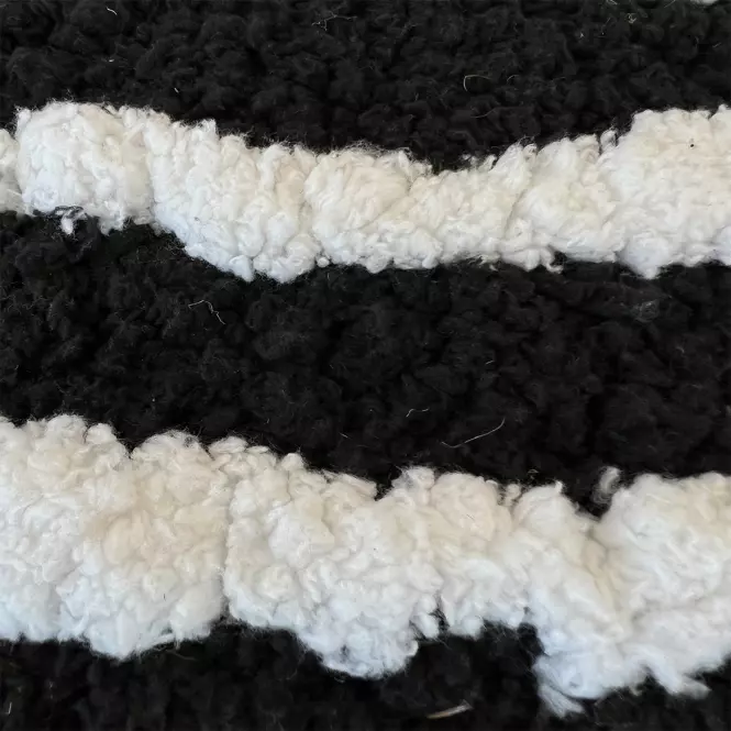 Szőnyeg Shaggy BlackCurves 0,8/1,5 PSR-13557 fekete