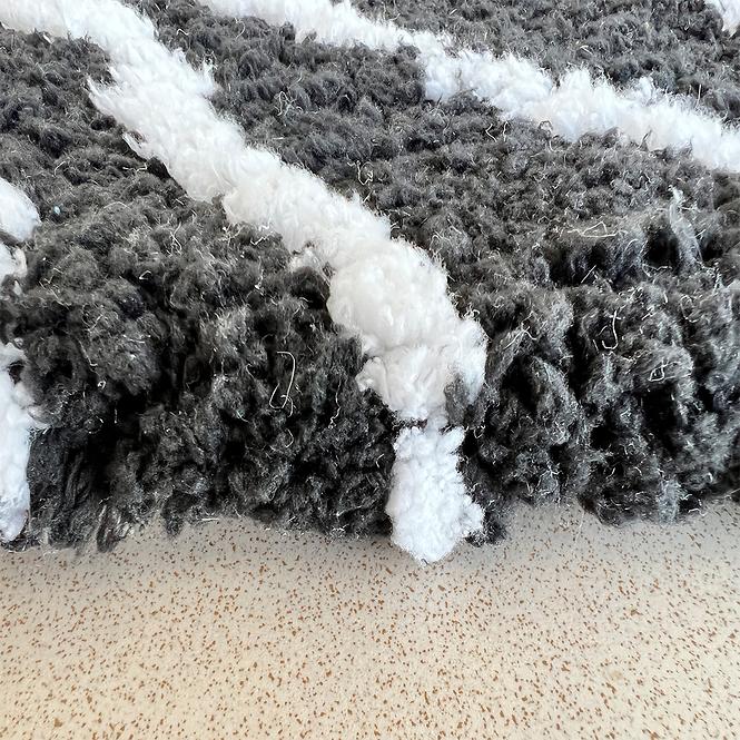 Szőnyeg Shaggy BlackCurves 0,8/1,5 PSR-13557 fekete