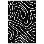 Szőnyeg Shaggy BlackCurves 1,4/1,9 PSR-13557 fekete
