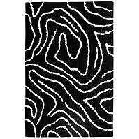 Szőnyeg Shaggy BlackCurves 1,4/1,9 PSR-13557 fekete