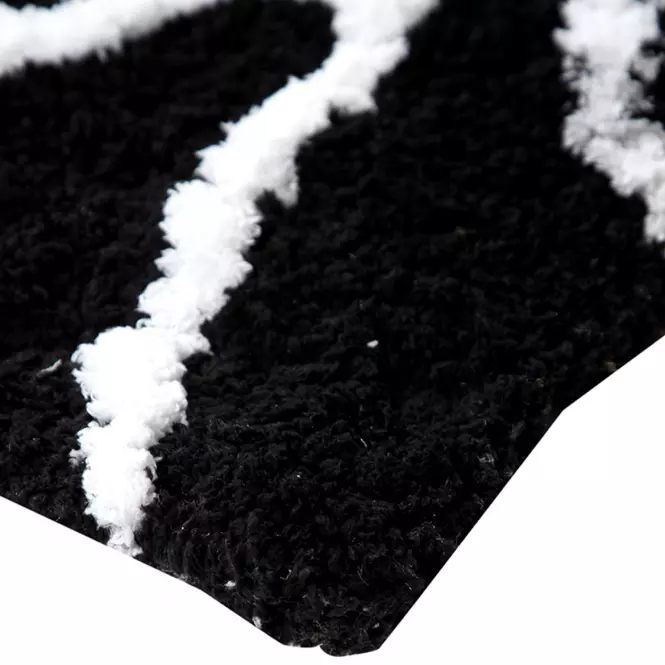 Szőnyeg Shaggy BlackCurves 1,4/1,9 PSR-13557 fekete