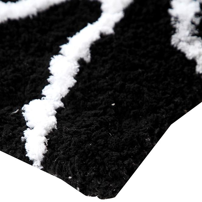 Szőnyeg Shaggy BlackCurves 1,4/1,9 PSR-13557 fekete