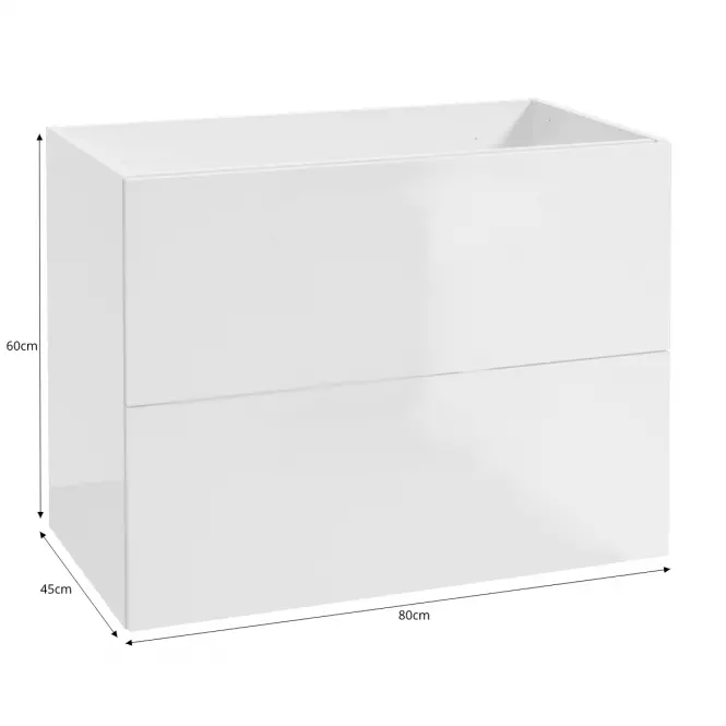 Fürdőszoba szekrény Metro System D60 fehér,2