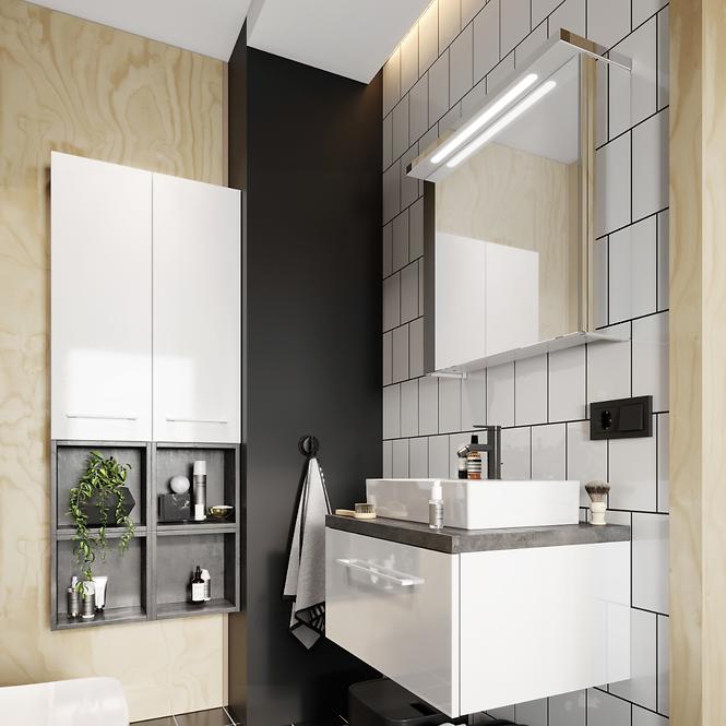 Fürdőszoba szekrény Metro System D60 fehér