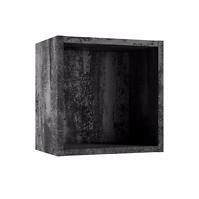 Fürdőszoba szekrény Qubik fekete beton 30x30x20