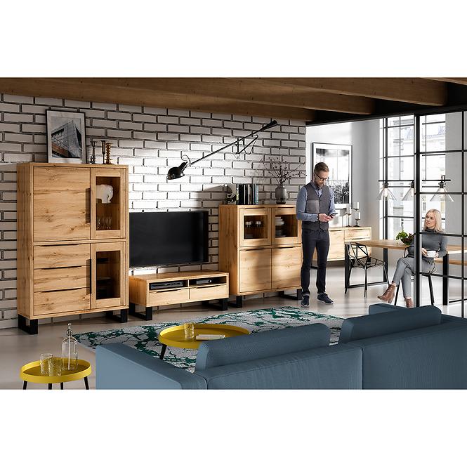 Vitrin 1d 2s Halle 13 tölgy Wotan