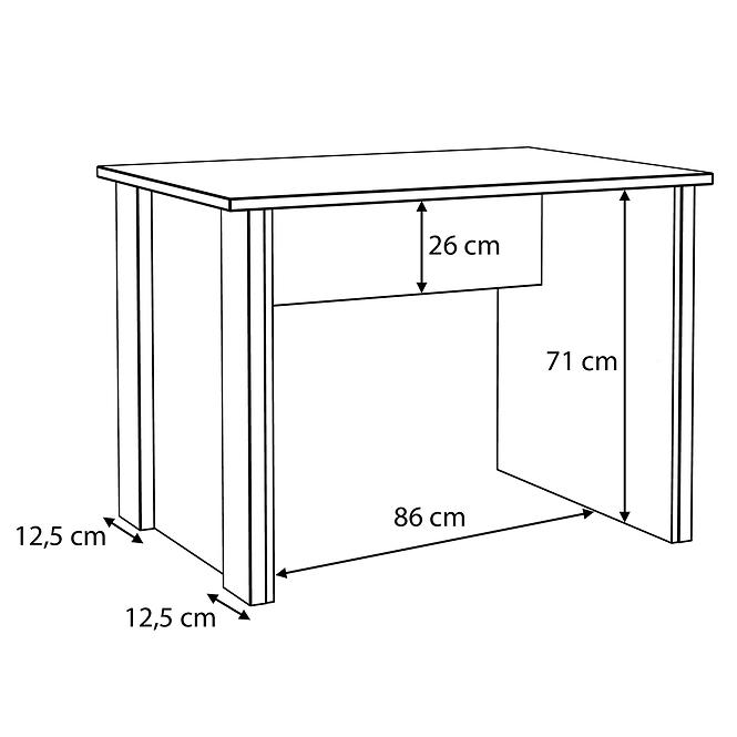 Íróasztal Symmach 103 Old-Wood Vinteage/Beton,4
