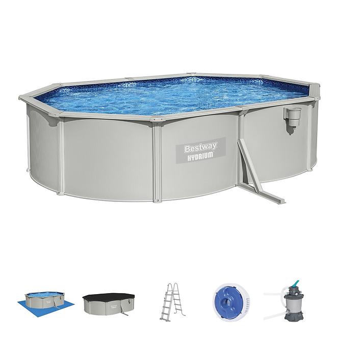 Fém medence Hydrium 5x3,60x1,20 m 56586 kiegészítők