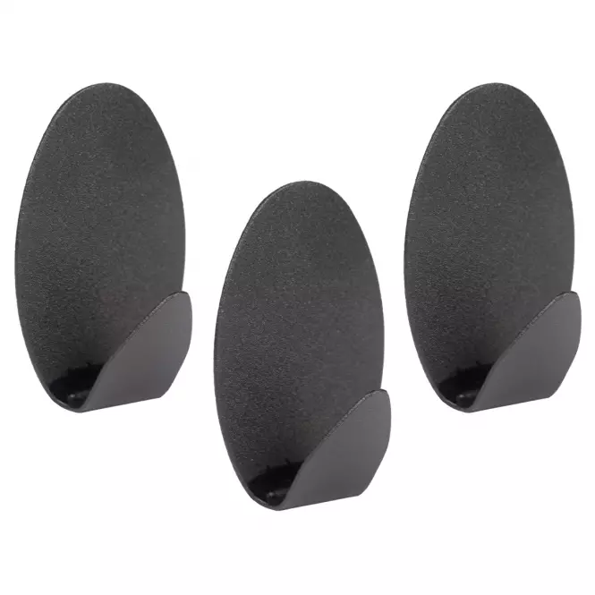 Akasztó 3 db Black