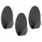 Akasztó 3 db Black,3