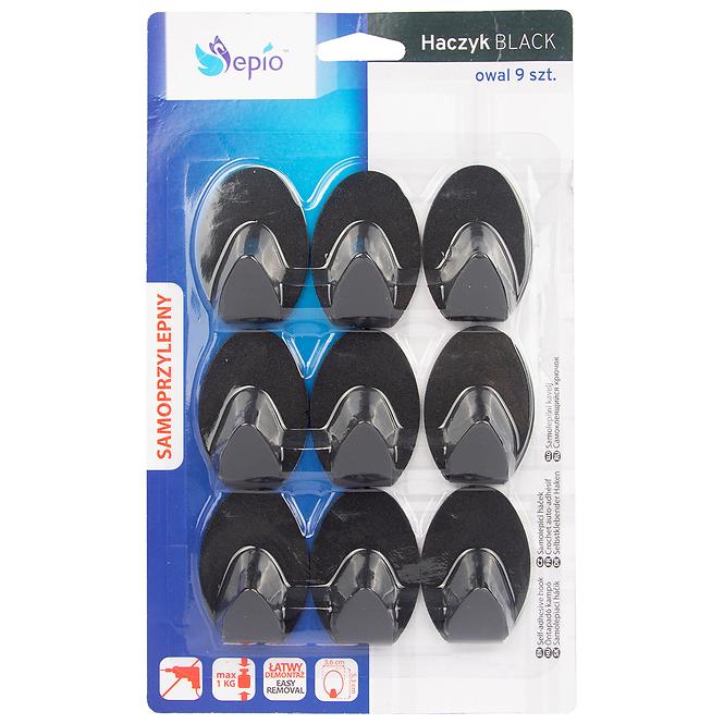 Akasztó 9 db Black,4